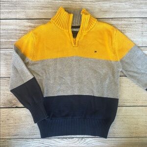 Tommy Hilfiger Boy's Pull Over Pullover 1/4 Quarter Zip Sweater Size 6